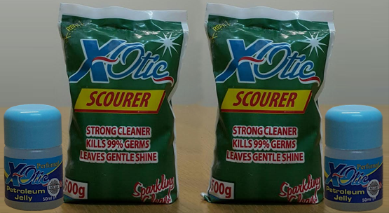 xotic petroleum jelly & scourer